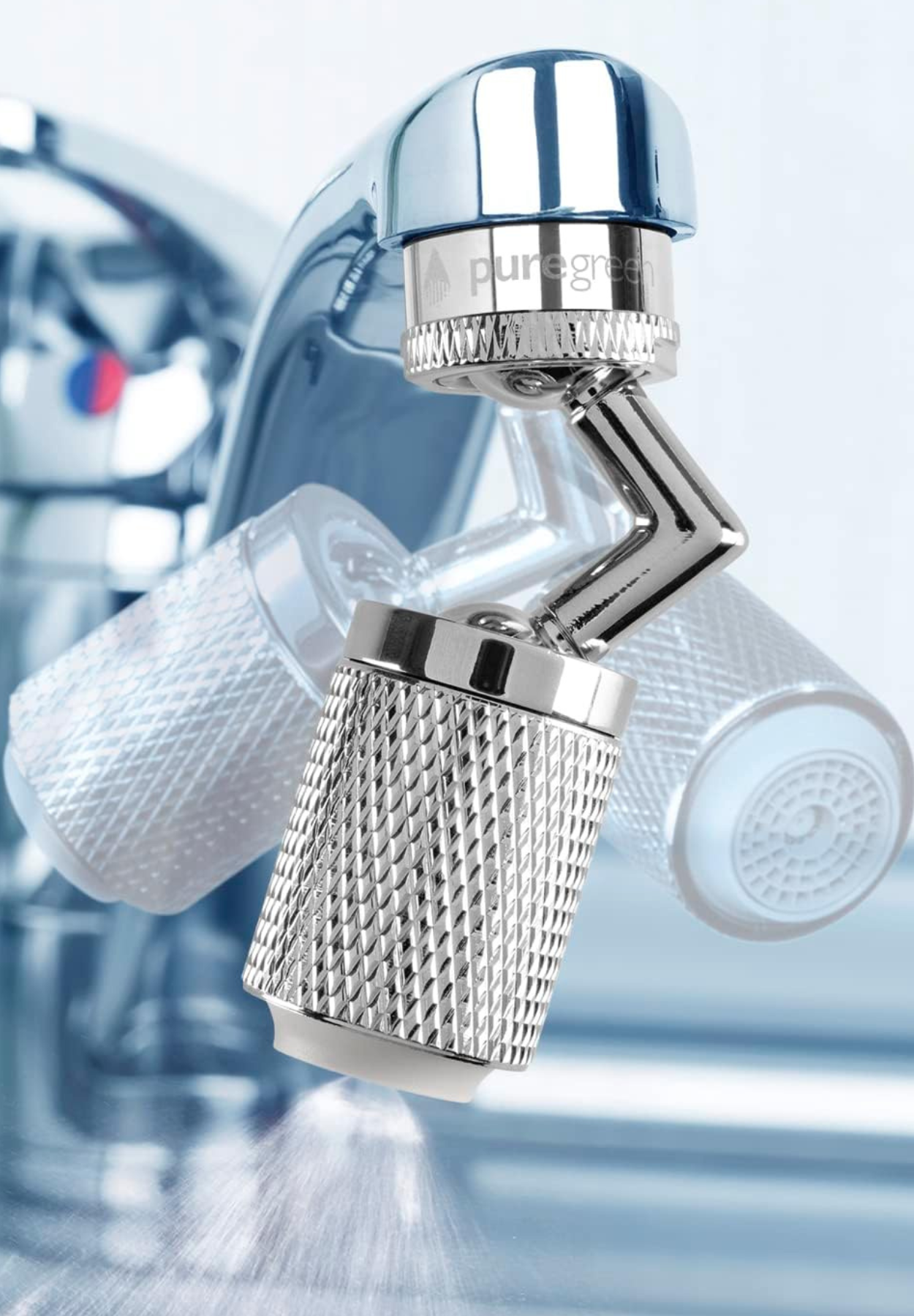 wasseramaturenstrahlregler 360° - silber