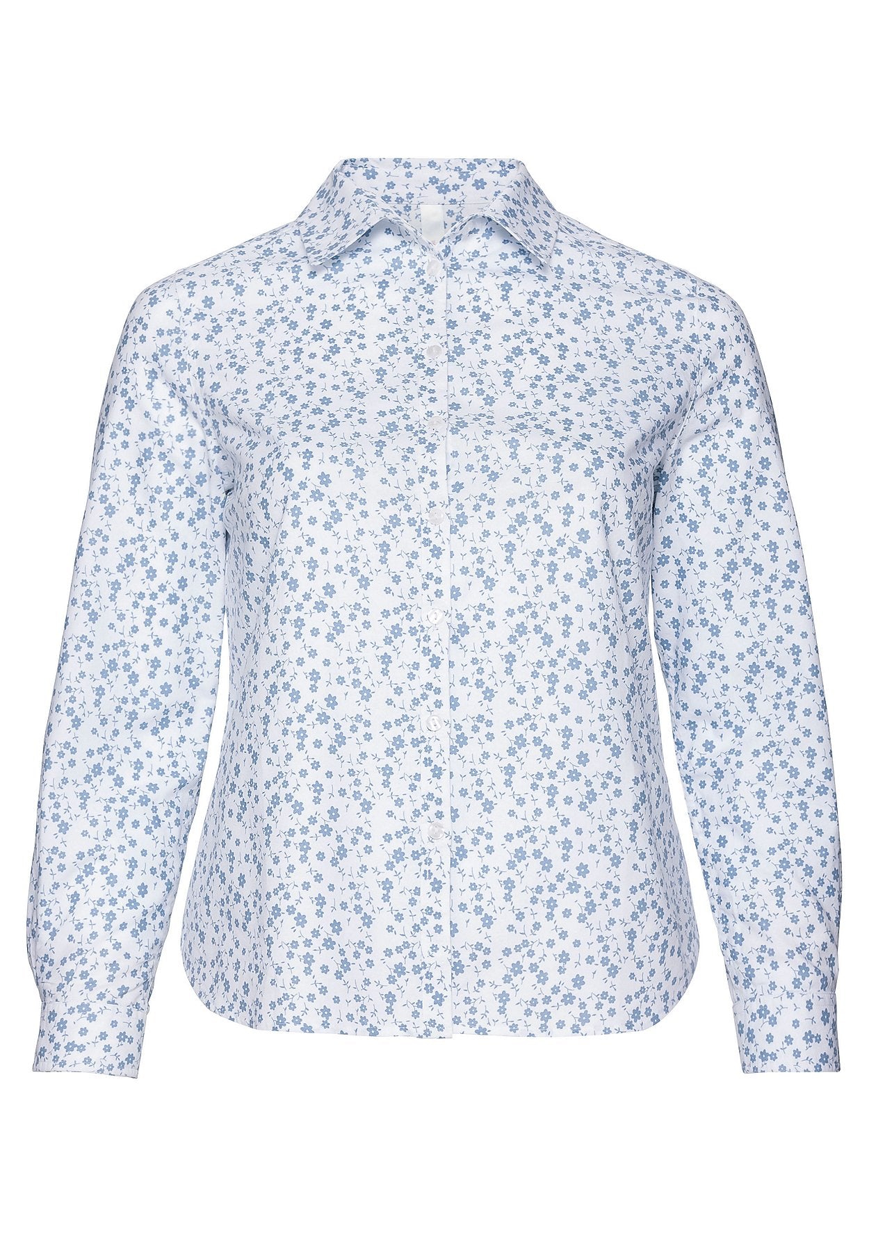 bluse - blumen - blau