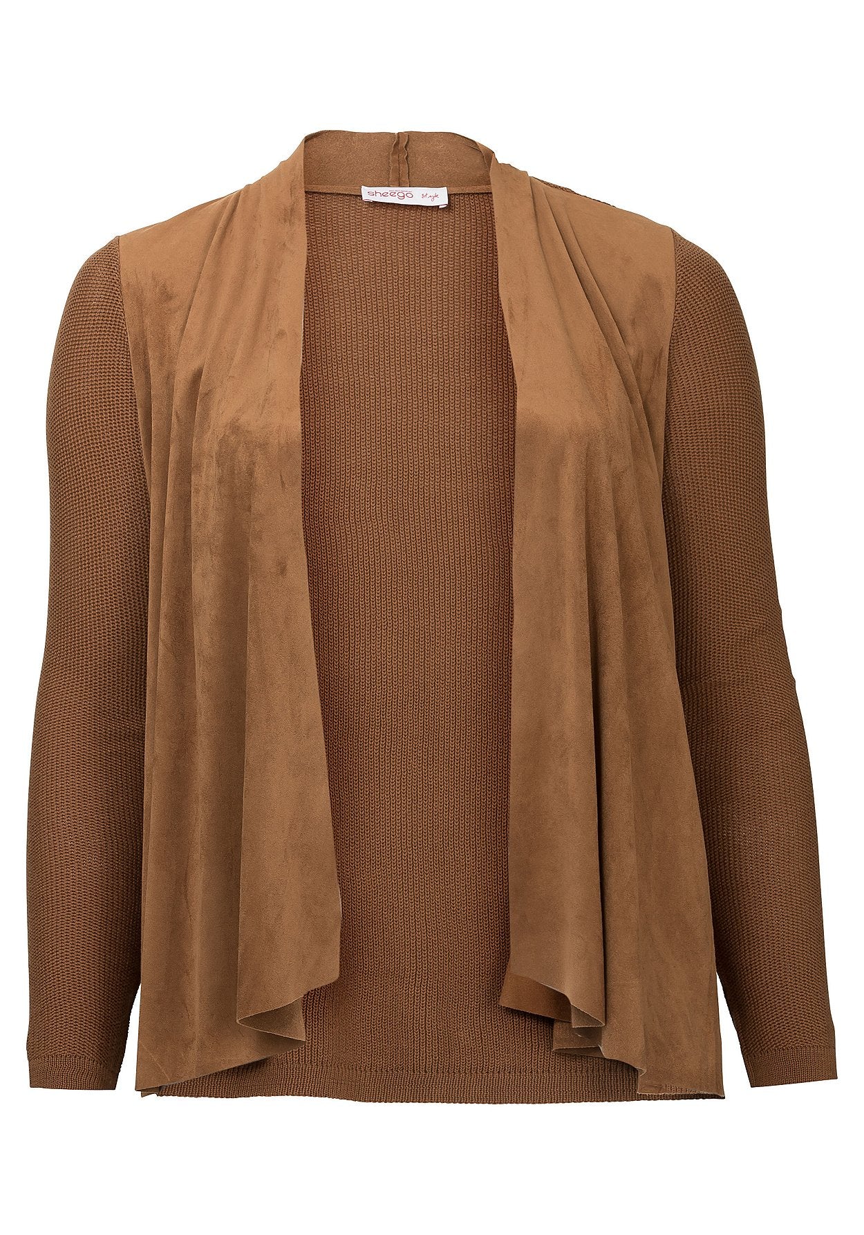 strickjacke - braun