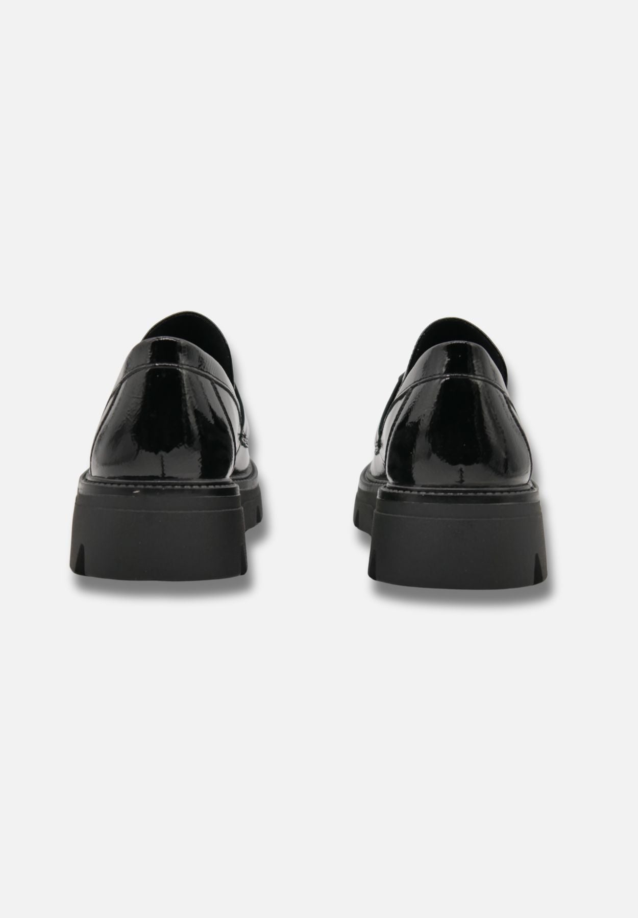 slipper black patent - schwarz