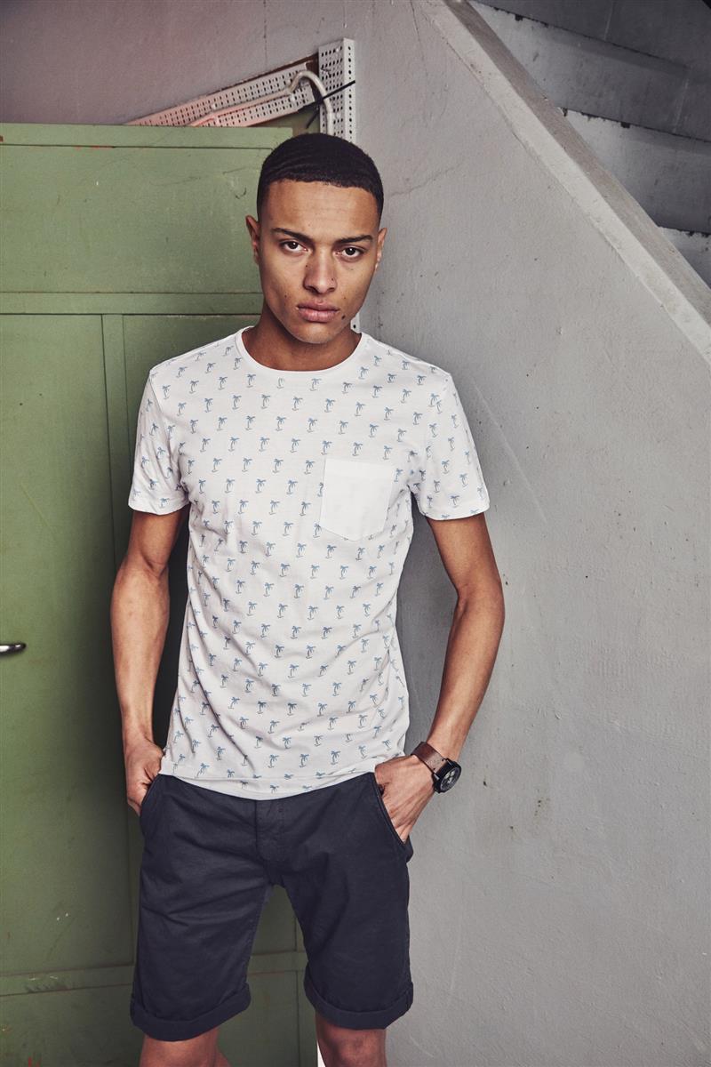 t-shirt - slim fit - weiß