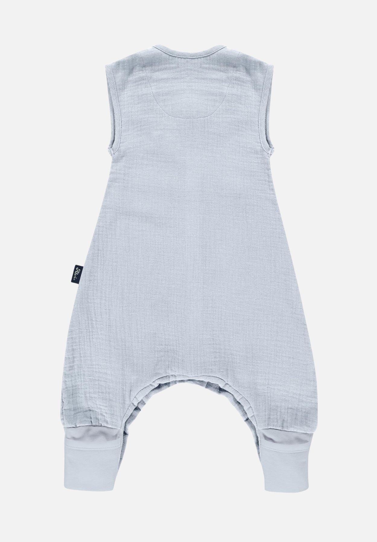 schlafsack mit beinen light mull - hellblau