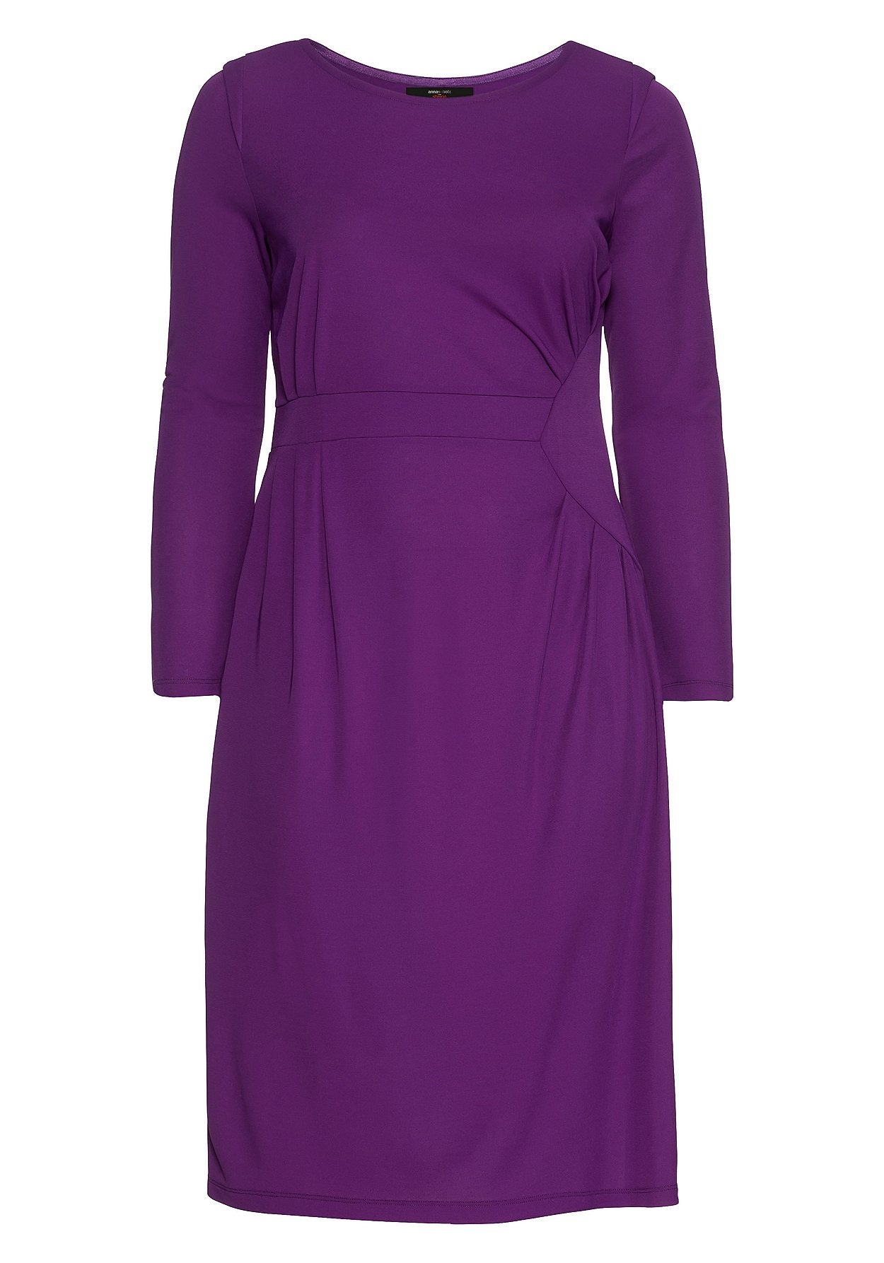 jerseykleid mit faltendetails - lila