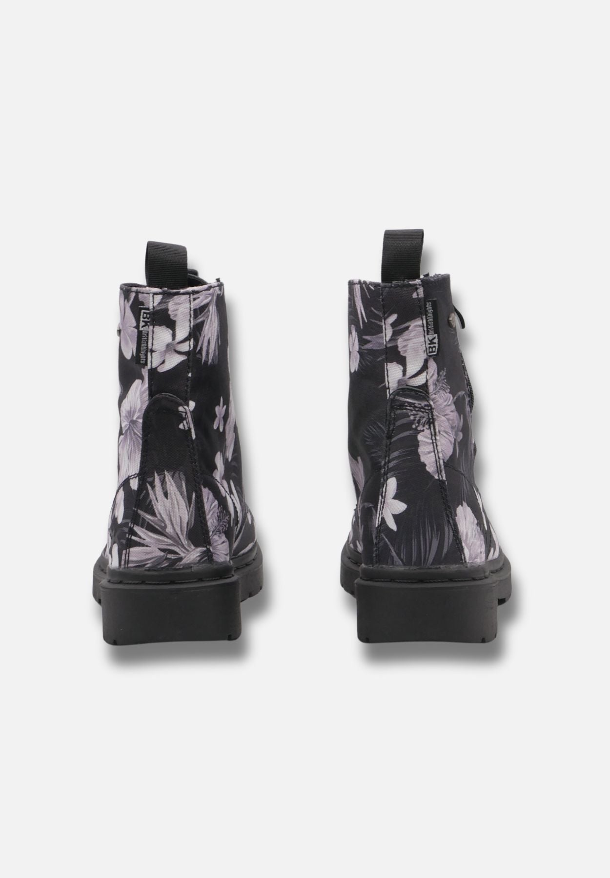 blake - boots - blumen - schwarz
