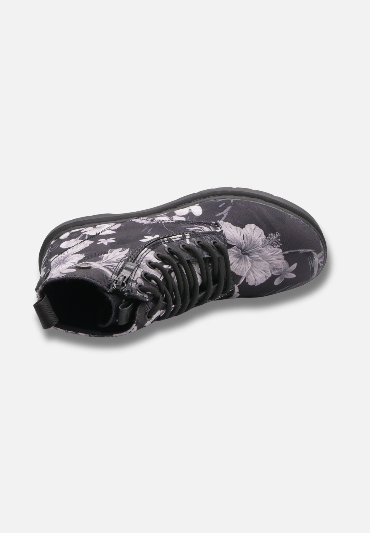 blake - boots - blumen - schwarz