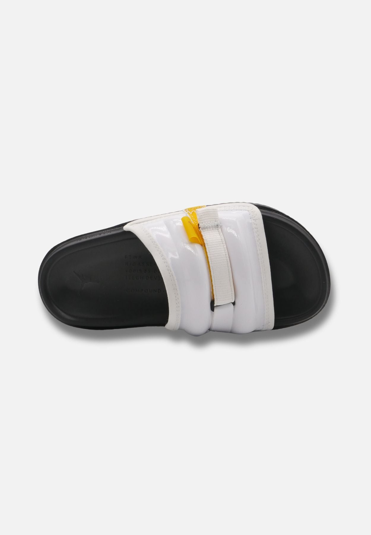 jordan super play slide - pantolette - weiß