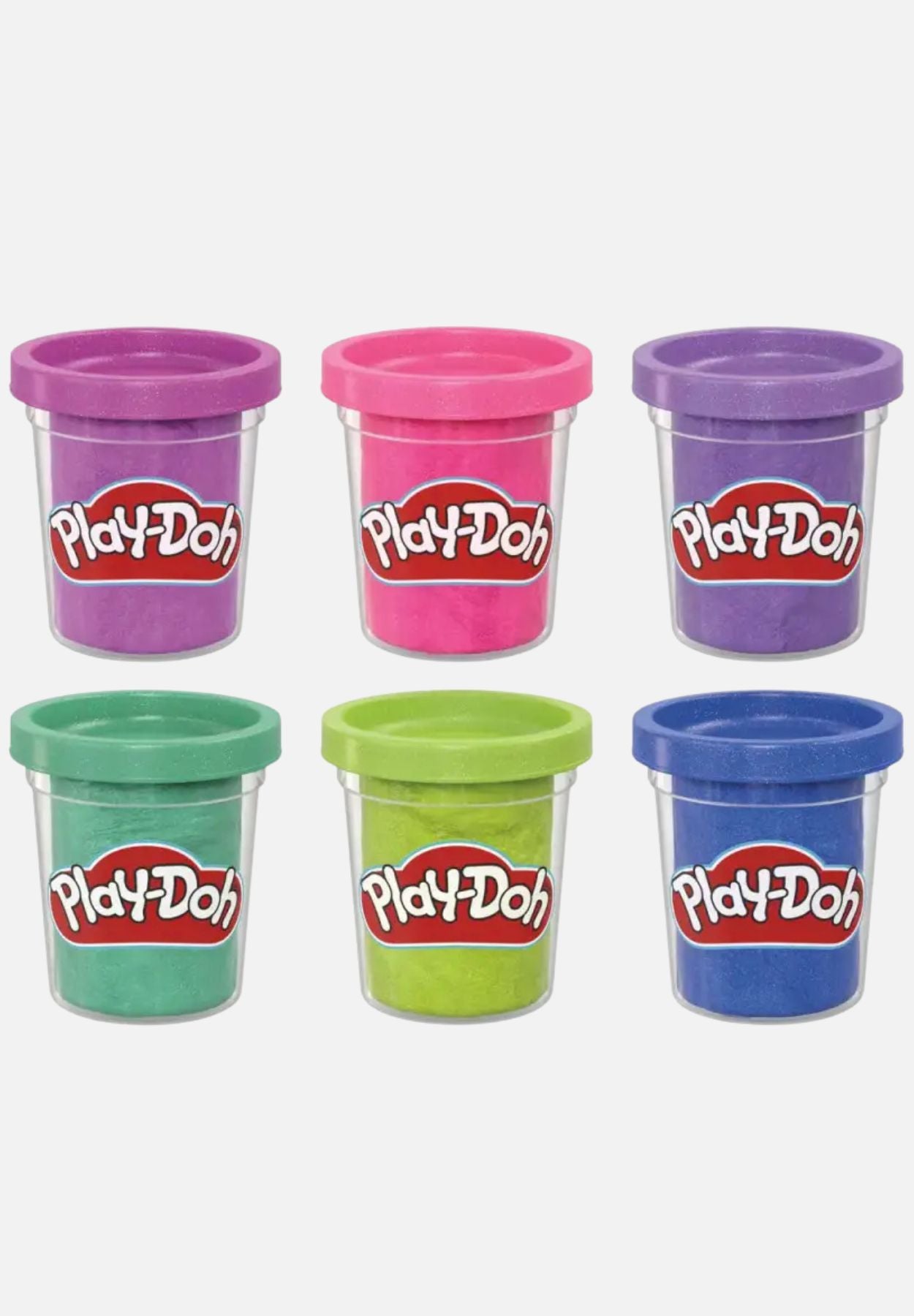 glitzerknete 6er set - mehrfarbig