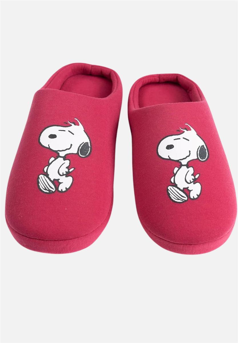 snoopy pantoffeln - rot