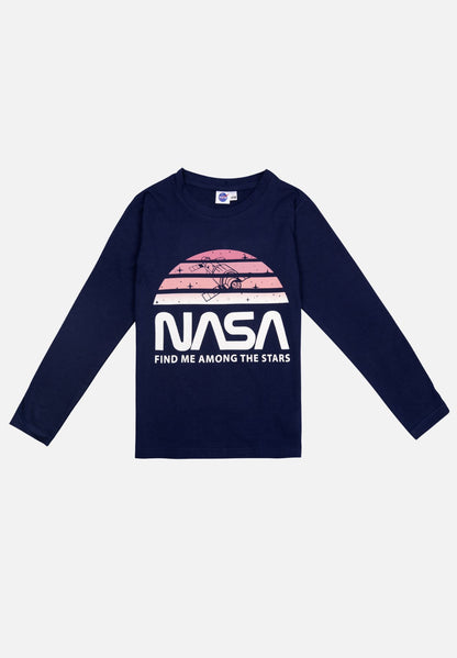 Pyjama Set Langarm - dunkelblau