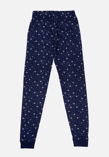 Pyjama Set Langarm - dunkelblau