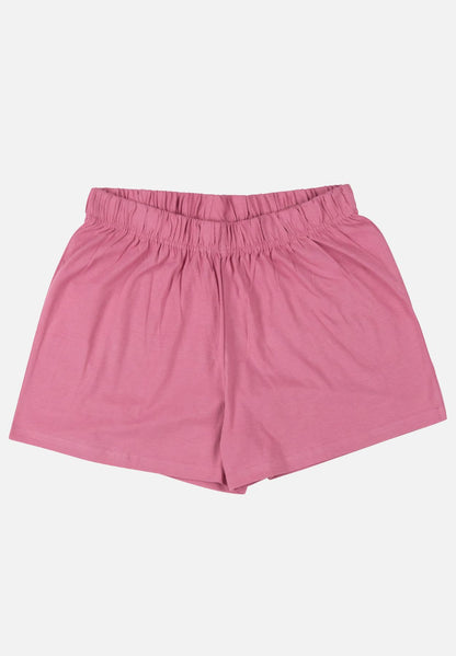 Pyjama Set Kurz - dunkelgrau/rosa