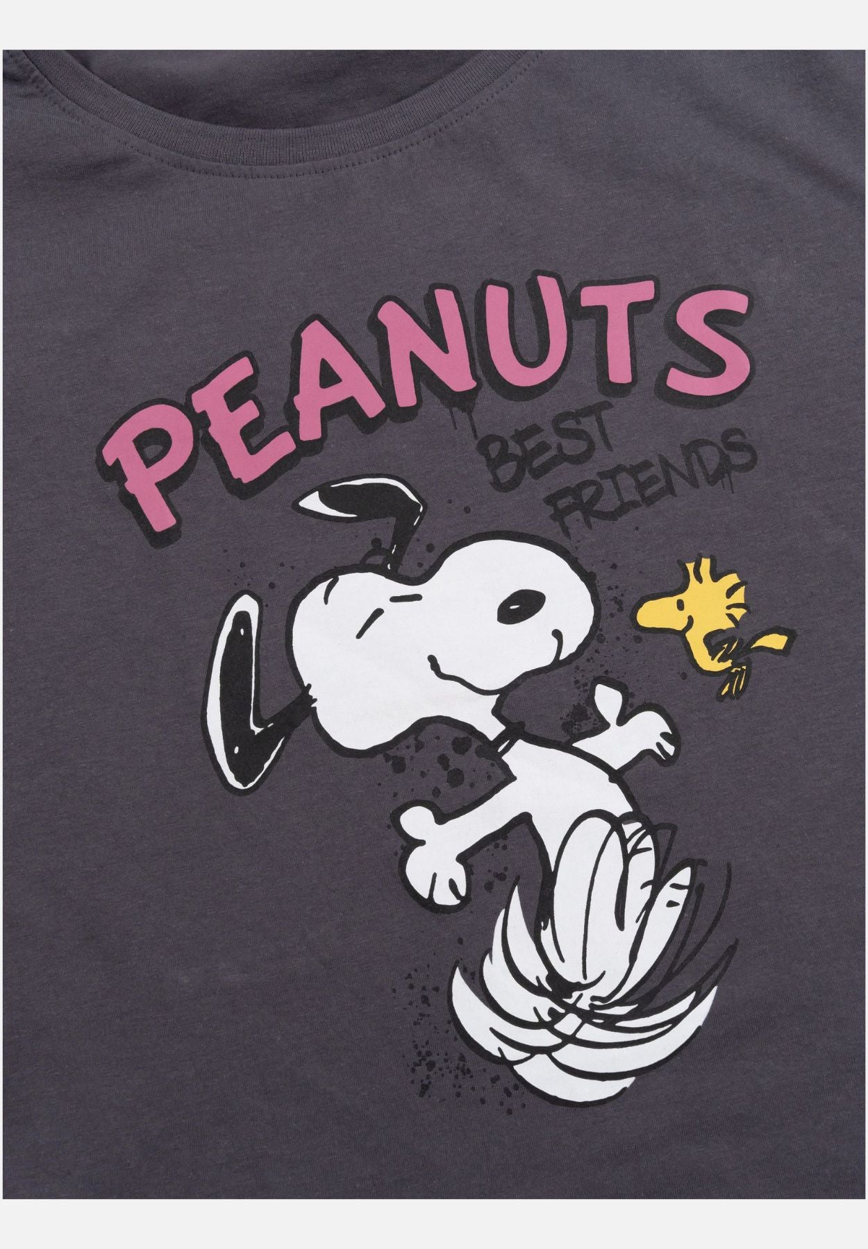 pyjama set kurz - dunkelgrau/rosa