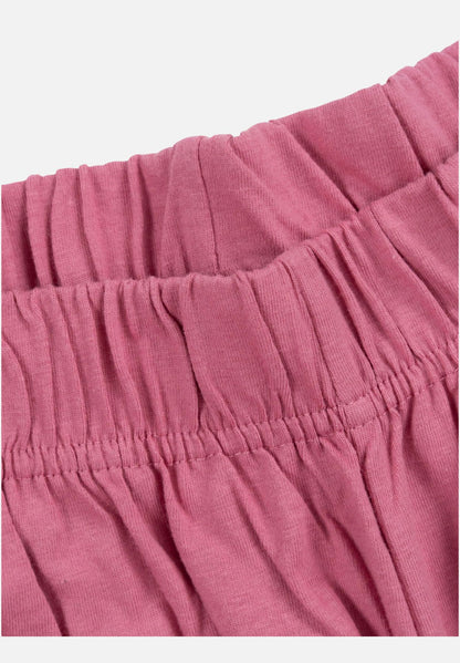 Pyjama Set Kurz - dunkelgrau/rosa