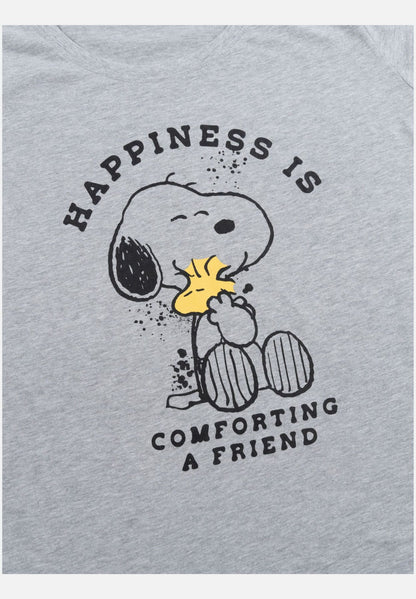 Pyjama Set Kurz - grau/rosa