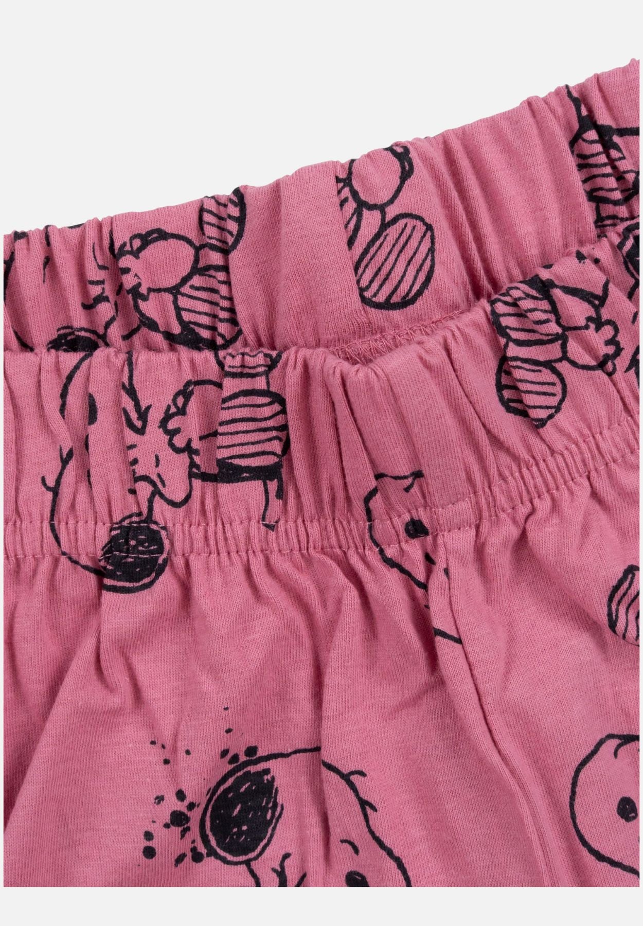 pyjama set kurz - grau/rosa