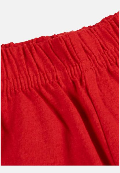 Pyjama Set Langarm - grau/rot - mehrfarbig