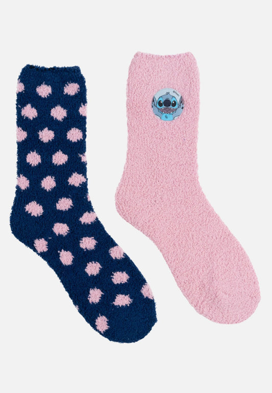 Kuschelsocken (2 er Set) blau/rosa