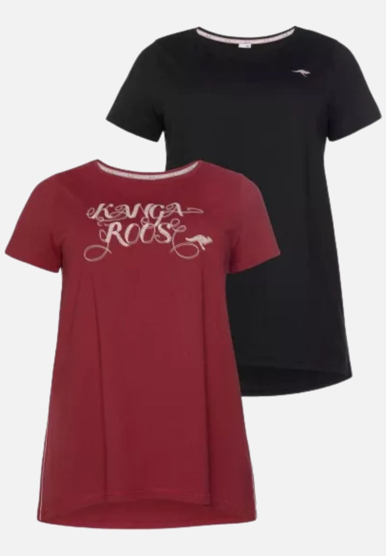 shirt (2er pack) - schwarz/rot