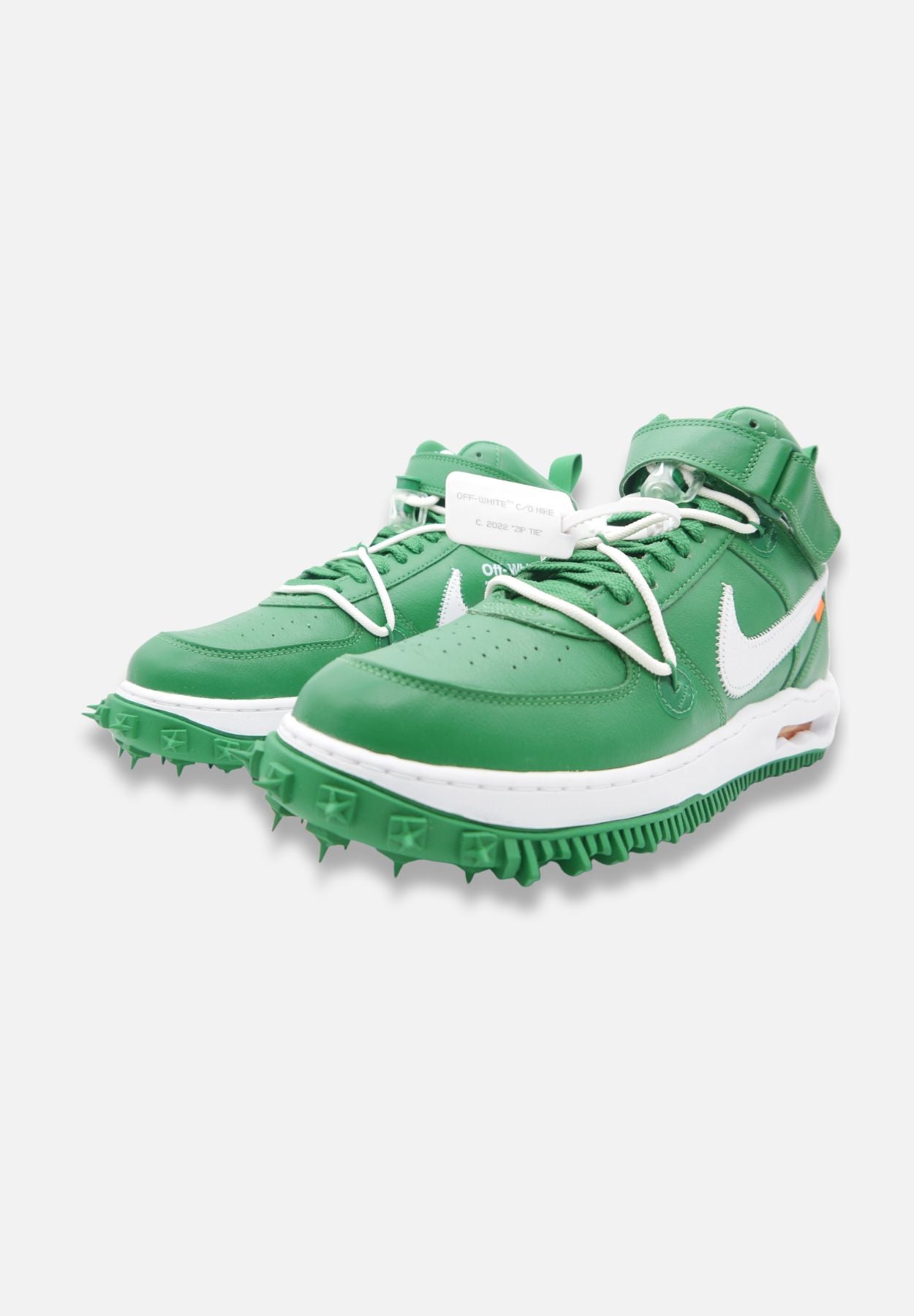 x off-white air force 1 mid sp "pine green" - sneaker mid - grün