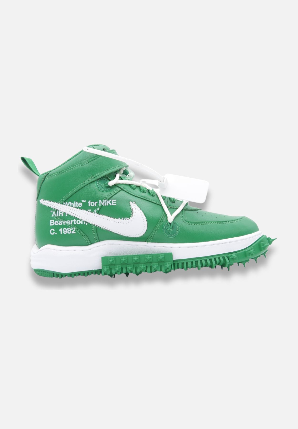 x off-white air force 1 mid sp "pine green" - sneaker mid - grün