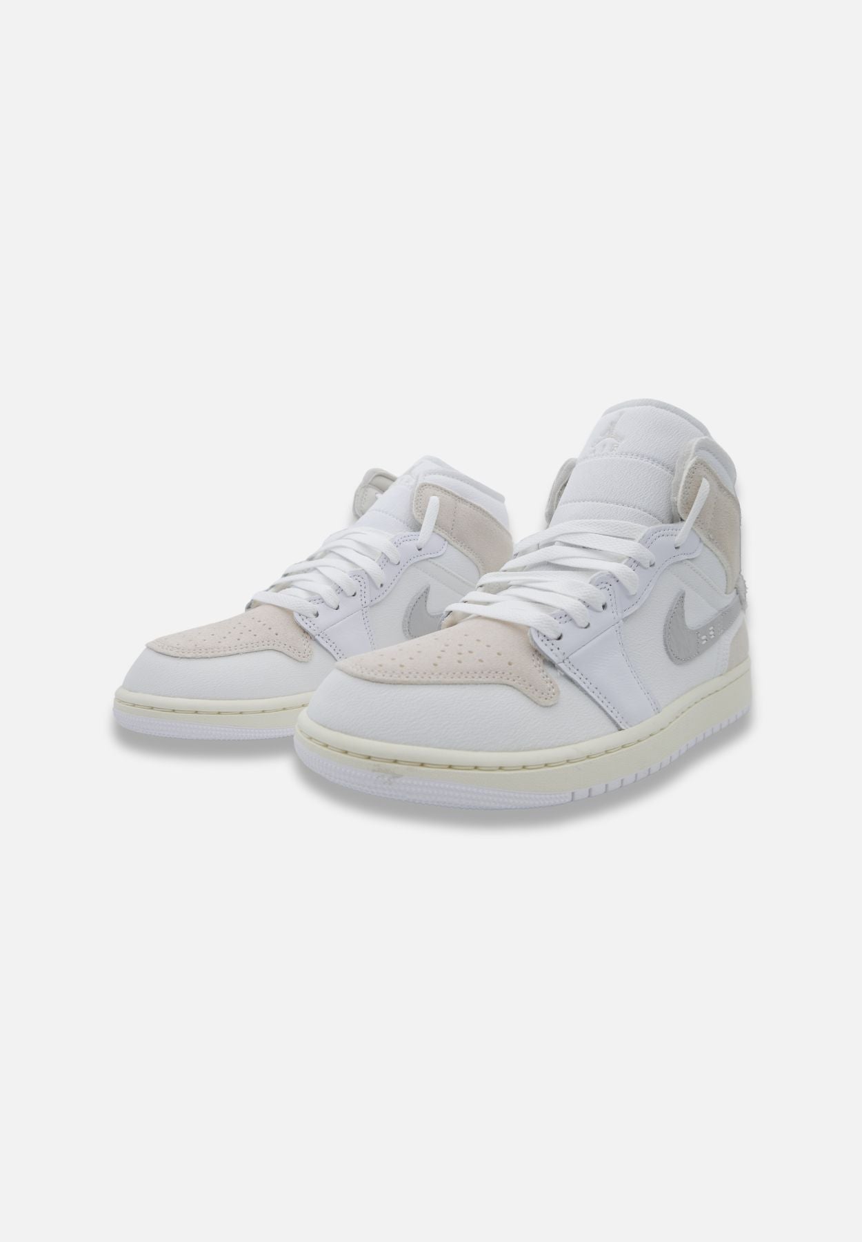 air jordan 1 mid se craft - sneaker low - weiß