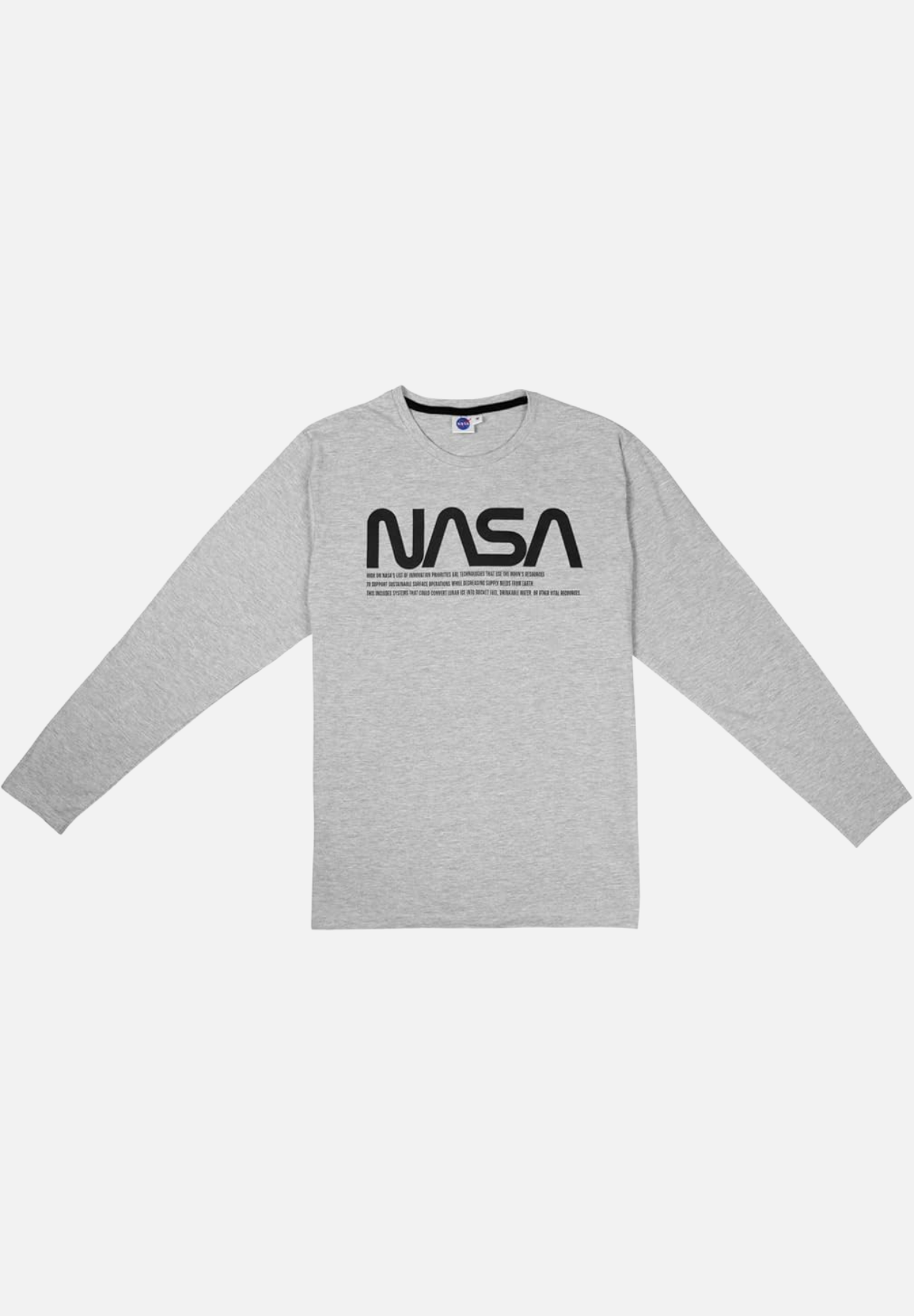 pyjama set lang - grau/schwarz