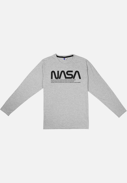 Pyjama Set Lang - grau/schwarz