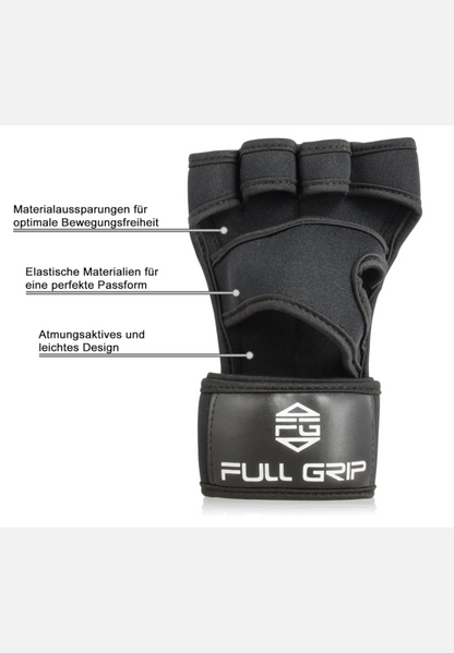 2 in 1 Fitness Gloves - schwarz