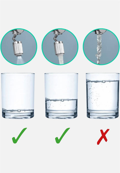 Wasseramaturenstrahlregler 360° - silber