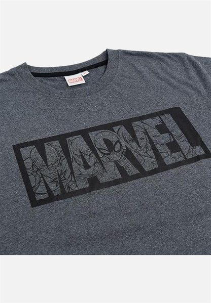 Pyjama Set Kurz - grau/schwarz