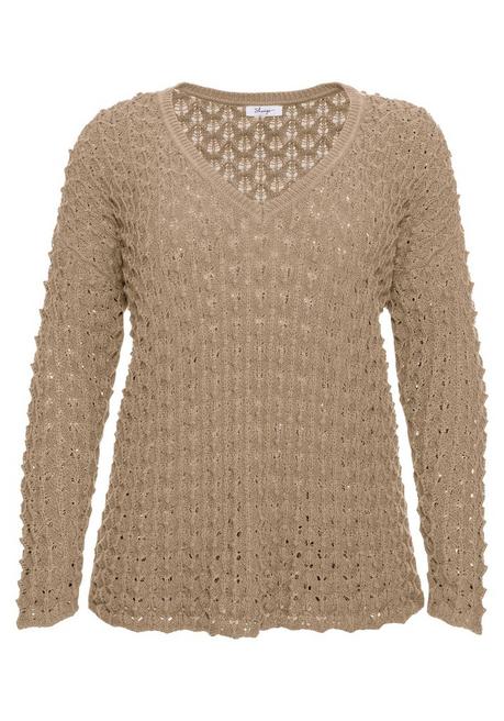 strickpullover - beige