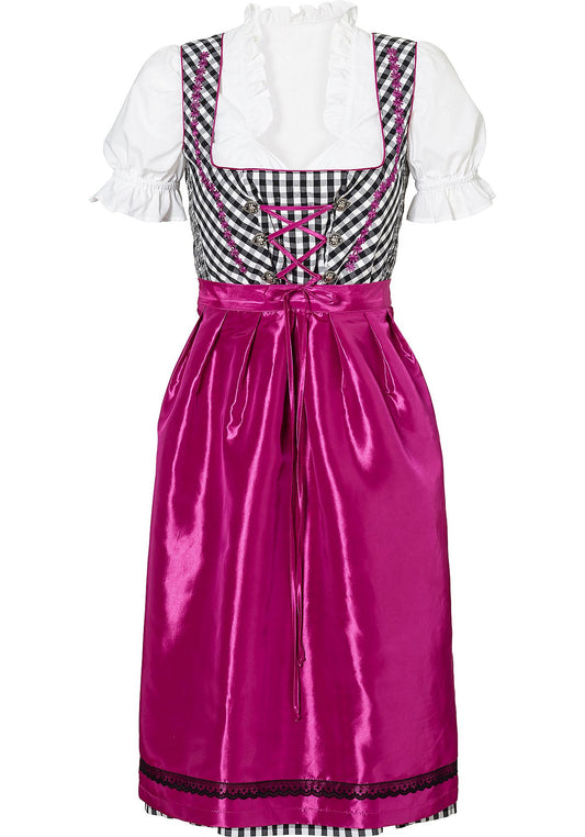 Dirndl in klassischem Design - pink