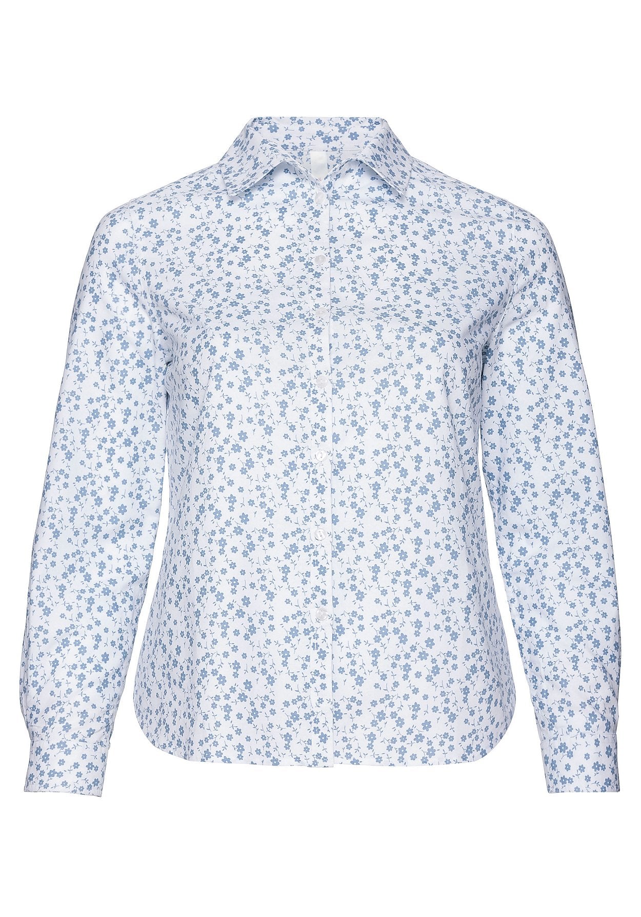 bluse - blumen - blau