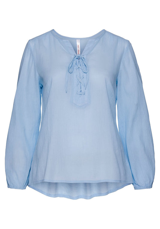 Tunika Bluse Top Shirt - blau