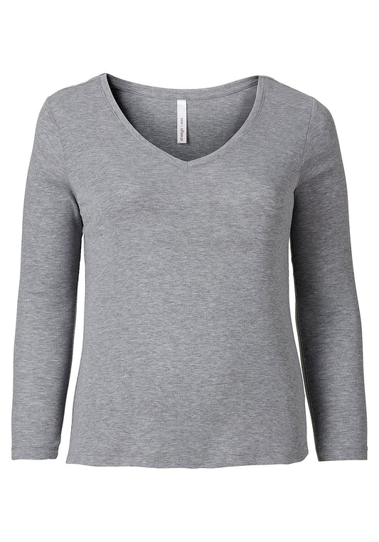 BASIC Langarmshirt - grau