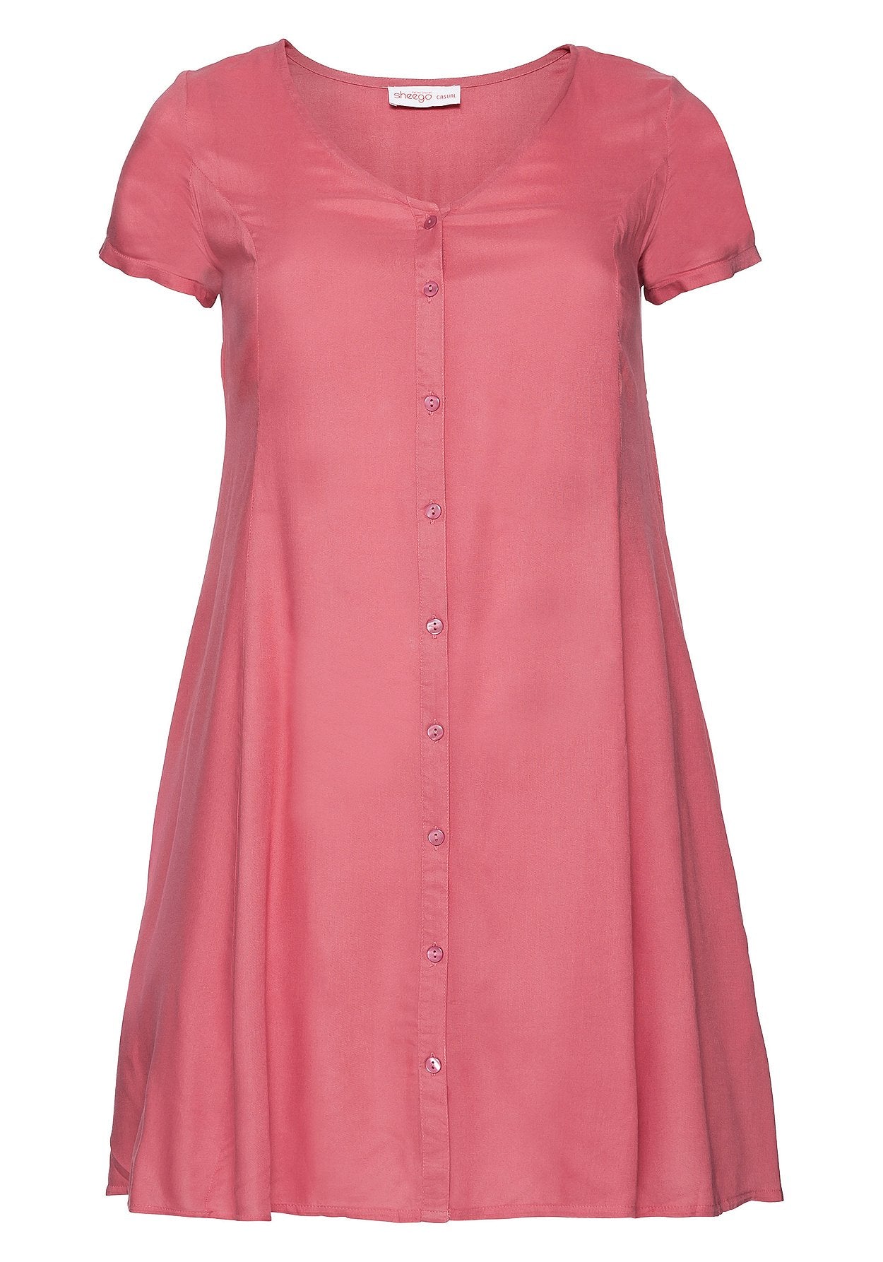 kleid mit schnürung - rosa