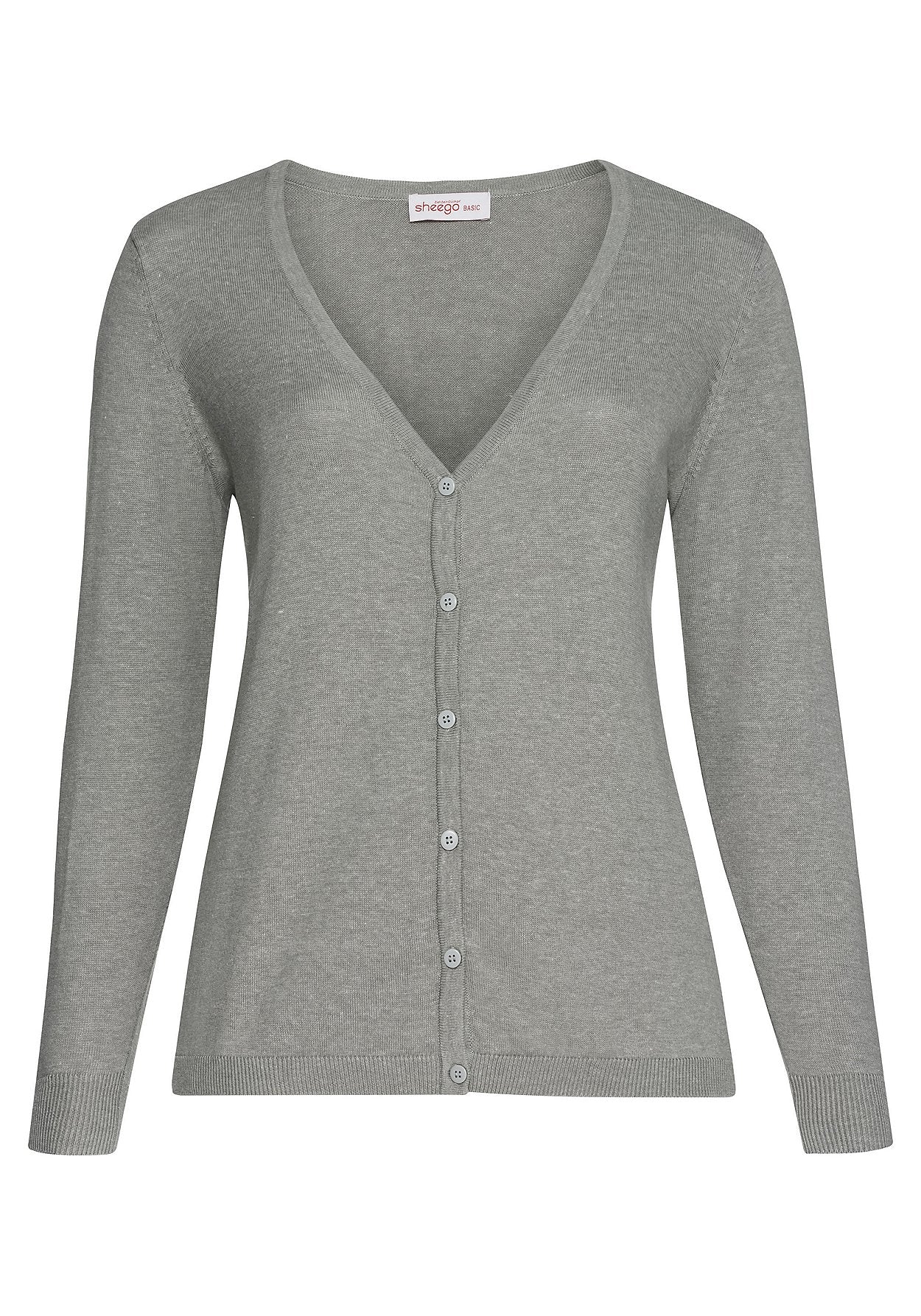 strickjacke - grau