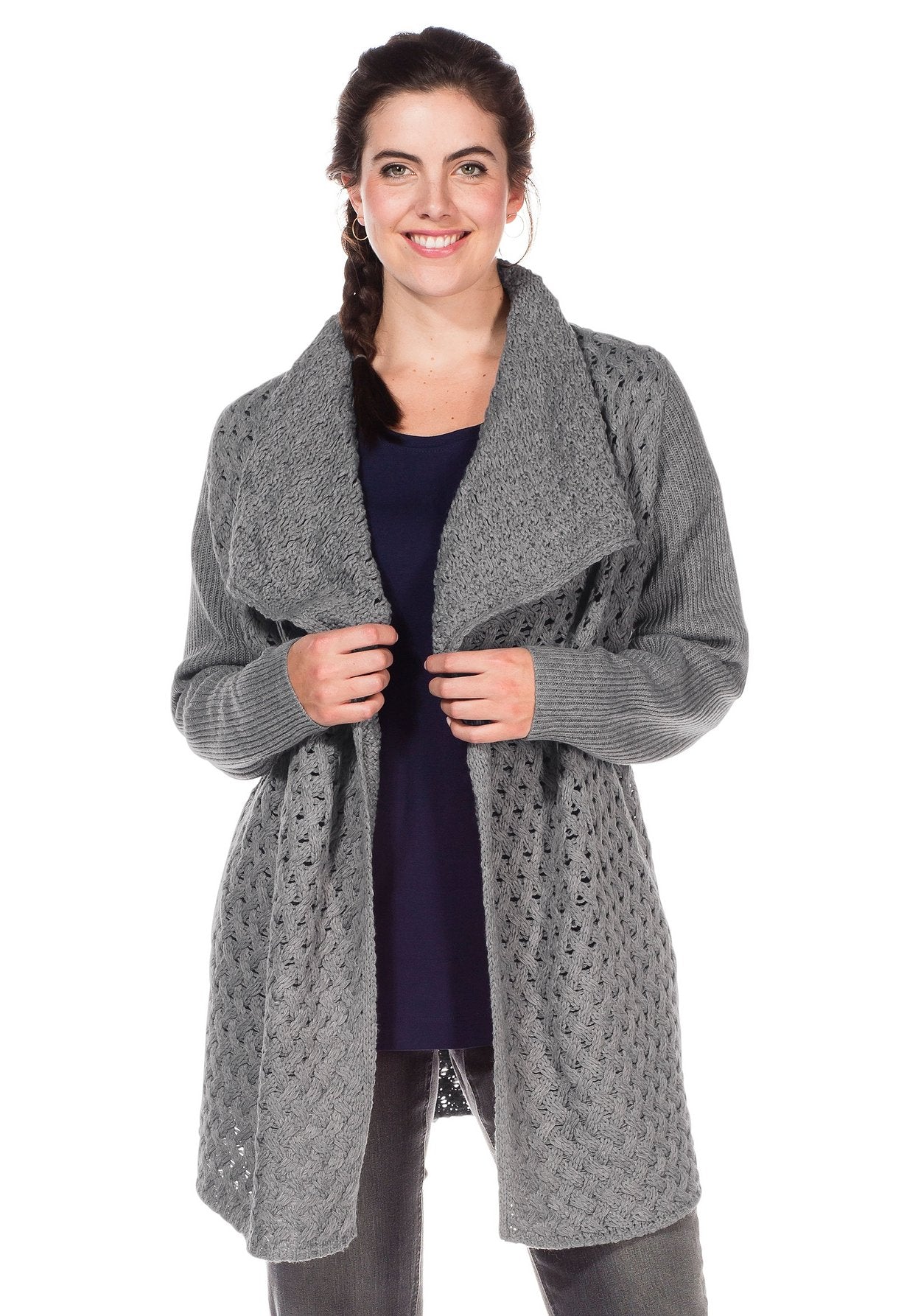 cardigan - grau