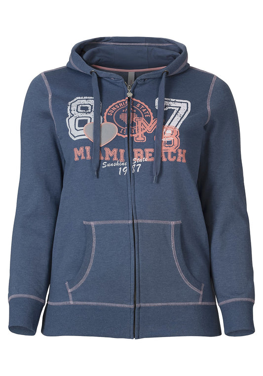 Sweatjacke - blau