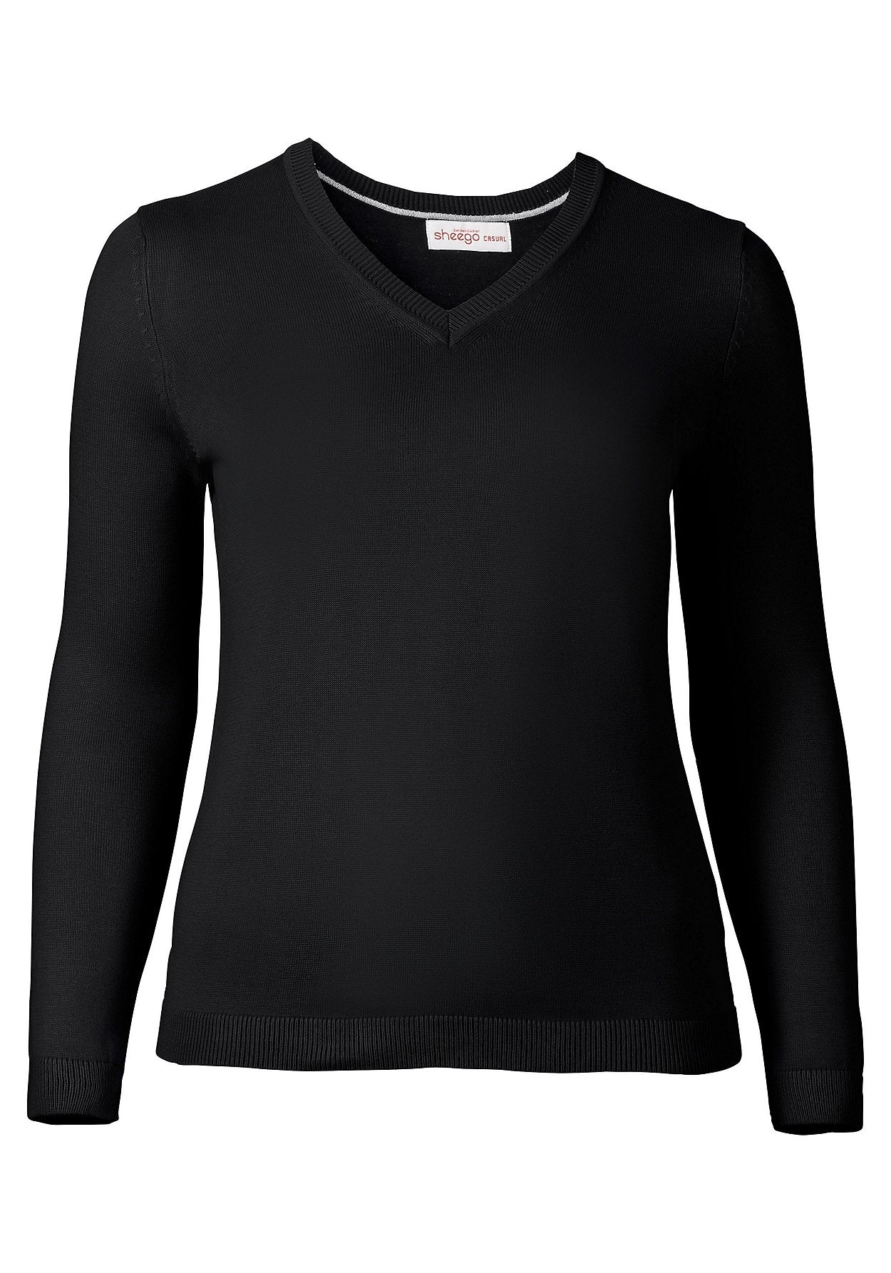 basic pullover - schwarz