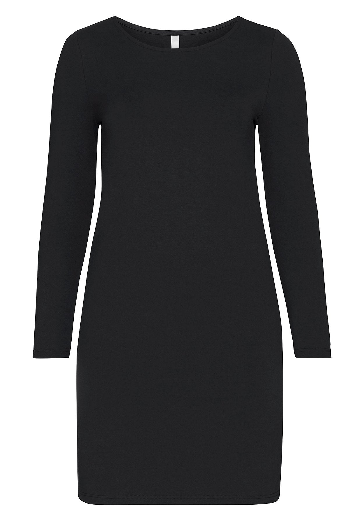 basic kleid - schwarz