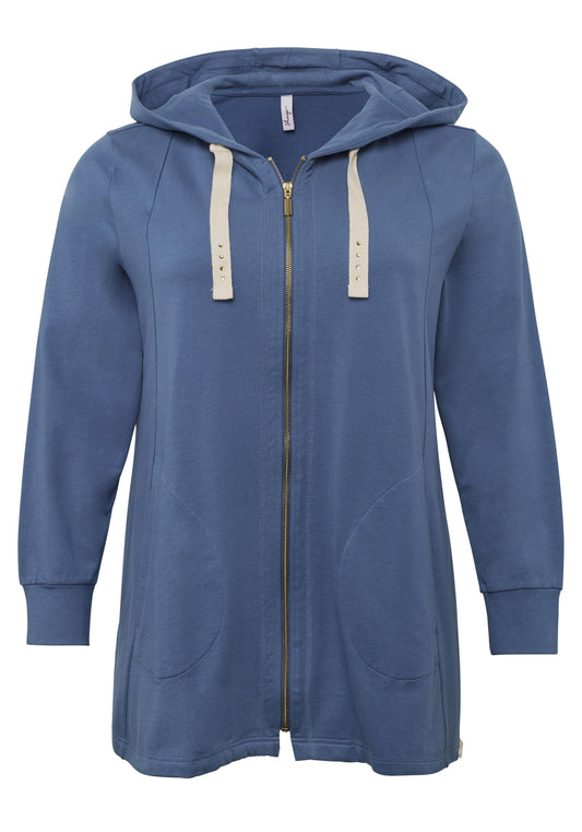 Sweatjacke - blau