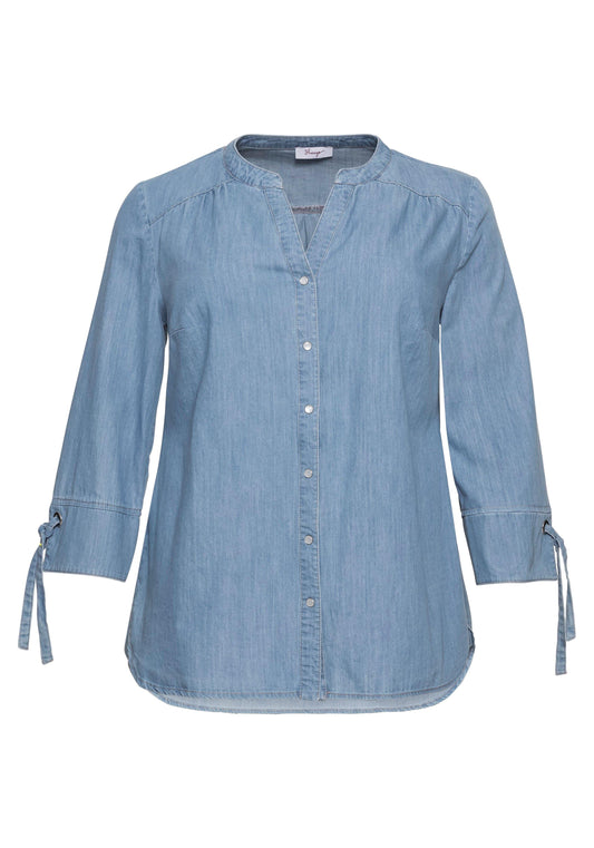 Jeansbluse - blau