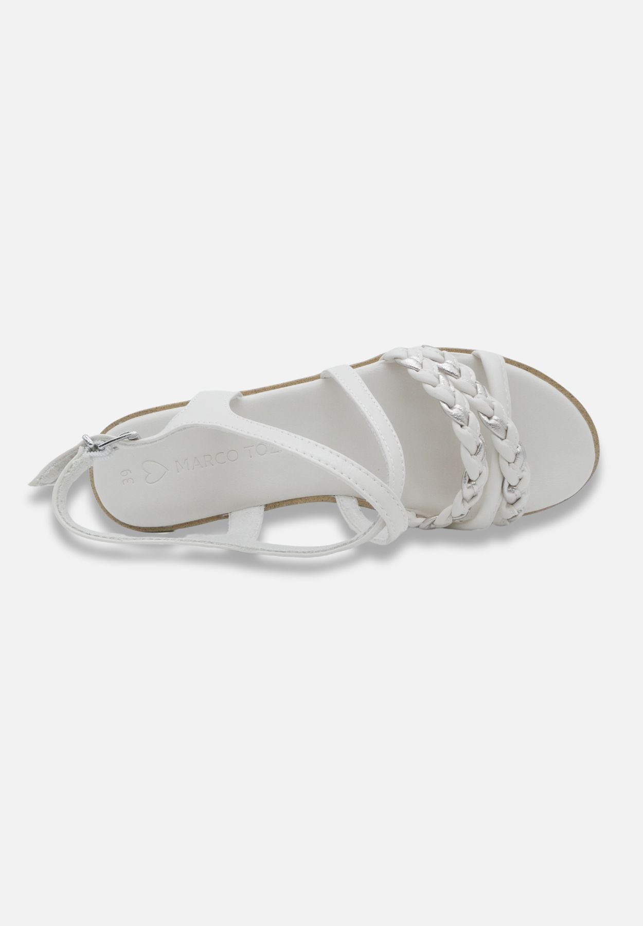 cream comb - sandalen - weiß