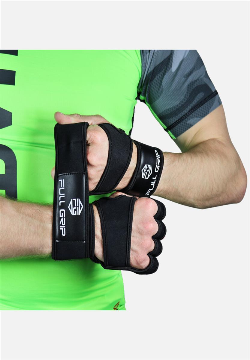 FULL GRIP 2 in 1 Fitness Gloves B07DGJ6L94 in schwarz für Damen und Herren