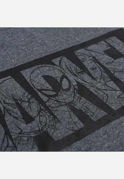 Pyjama Set Kurz - grau/schwarz