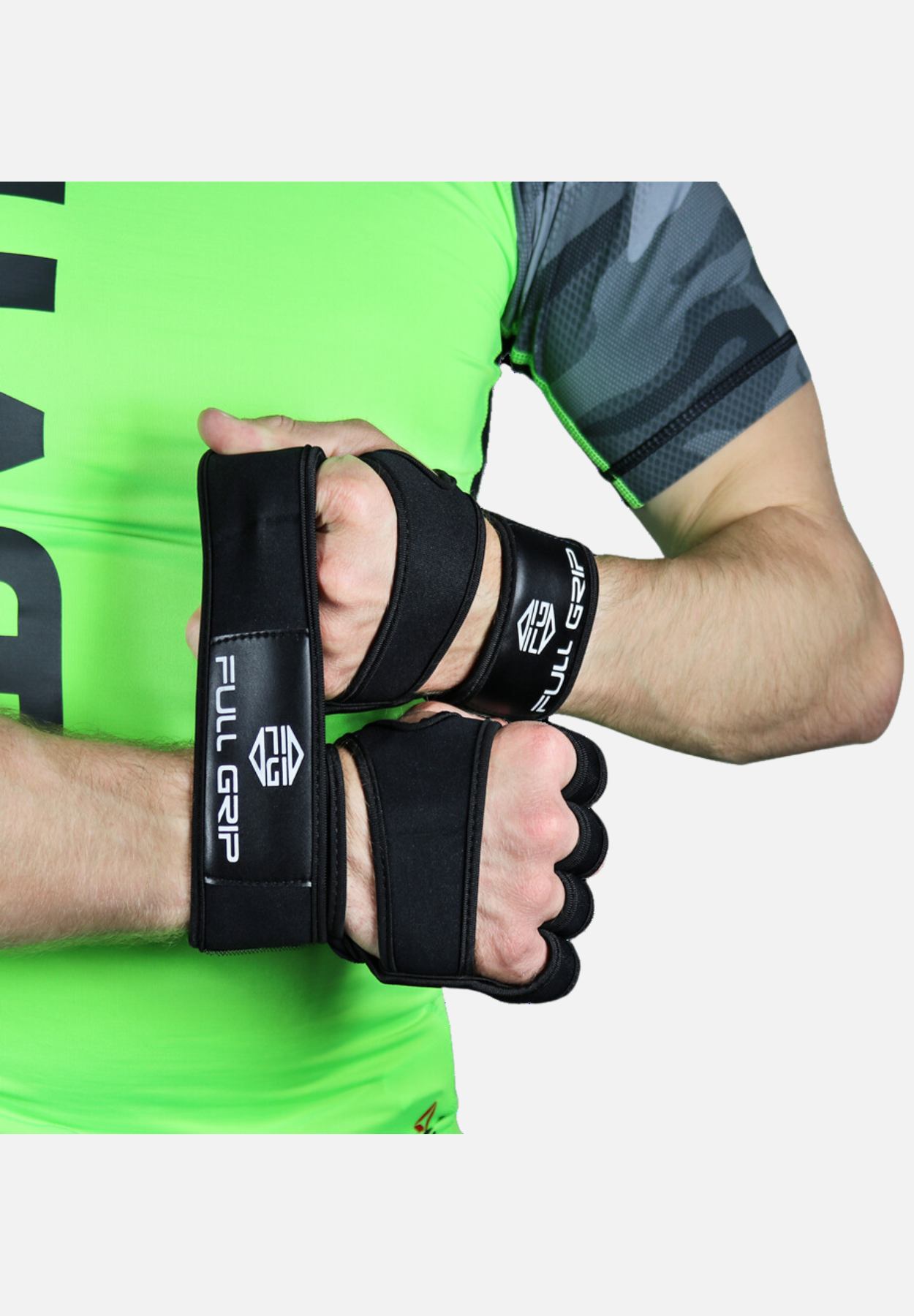 2 in 1 fitness gloves - schwarz