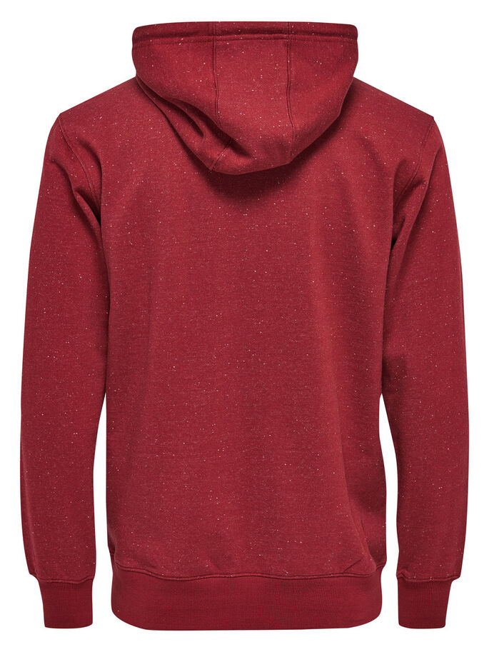 kapuzenjacke - regular fit - rot