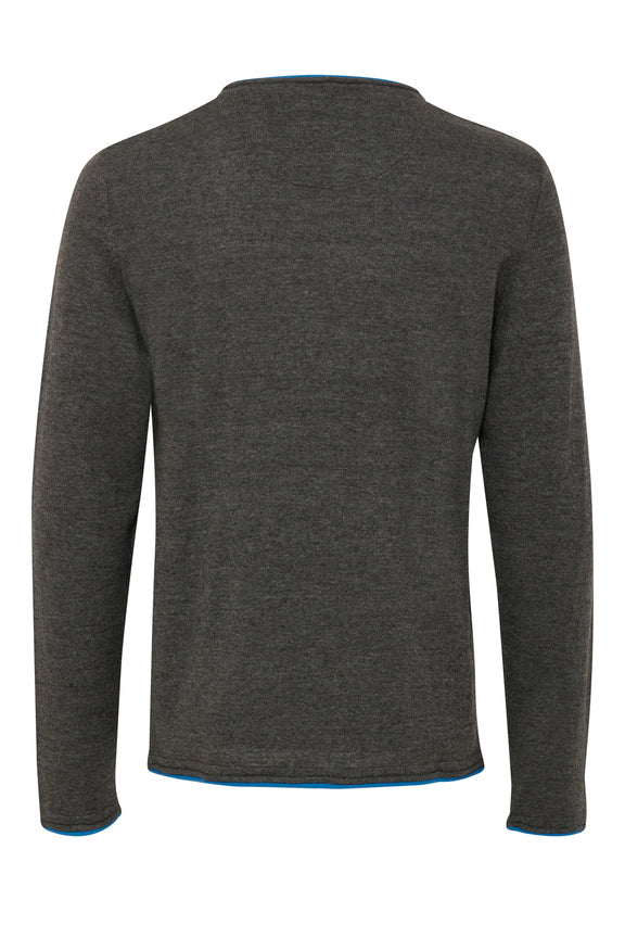 pullover - slim fit - dunkelgrau