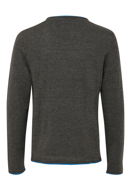 Pullover - Slim Fit - grau